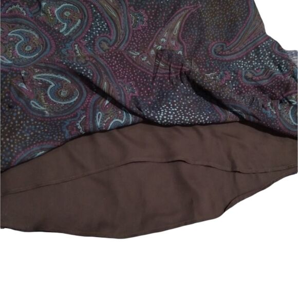 STYLE & CO. chiffon skirt paisley 10p - Picture 2 of 7